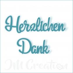 Stanzschablone - Herzlichen Dank