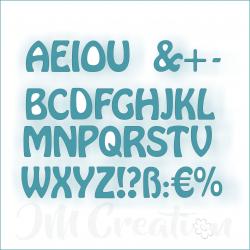 Stanzschablone - ABC 1