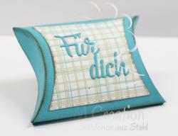 Pillowbox quadratisch - Stanzschablone