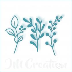 Stanzschablone - Blätter-Set 2