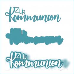 Stanzschablone - Zur Kommunion mit Schatten, groß