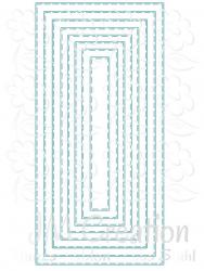 Stanzschablone - DIN lang stitched