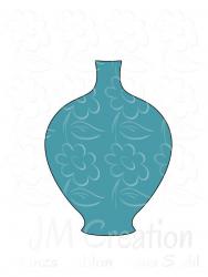 Vase 1 - Stanzschablone