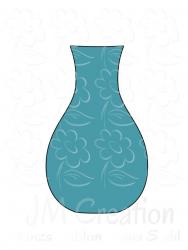 Vase 2 - Stanzschablone