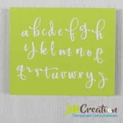 ABC Handlettering klein - Stanzschablone