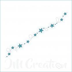 Stanzschablone - Sternengirlande