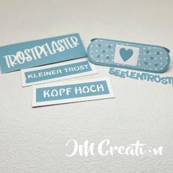 Plaster mit Kuvert - Stanzschablone