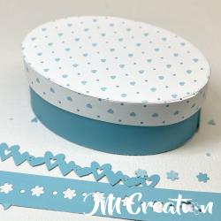 Dose oval - Stanzschablone