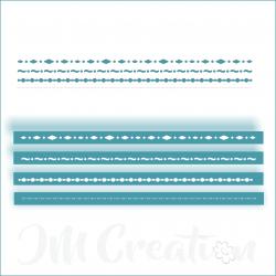 Deko-Linien - Stanzschablone