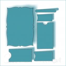 A6 Bogenmuster - Stanzschablone