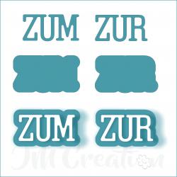 zum zur klein - Stanzschablone