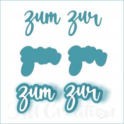 zur zur mittel - Stanzschablone