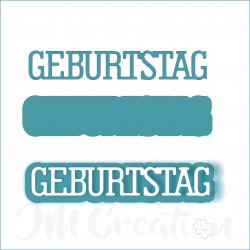 Geburtstag klein - Stanzschablone