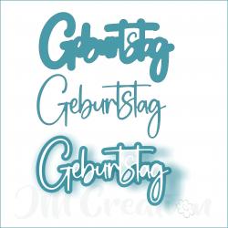 Geburtstag groß - Stanzschablone