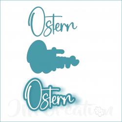 Ostern mittel - Stanzschablone