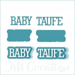 Baby Taufe klein - Stanzschablone