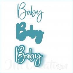 Baby groß - Stanzschablone