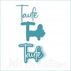 Taufe groß - Stanzschablone