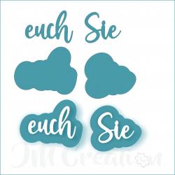 euch Sie mittel - Stanzschablone