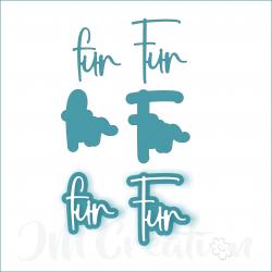 für groß - Stanzschablone