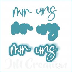 mir uns groß - Stanzschablone