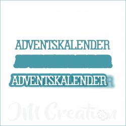 Adventskalender klein - Stanzschablone