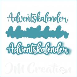 Adventskalender mittel - Stanzschablone