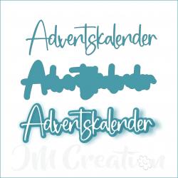 Adventskalender groß - Stanzschablone