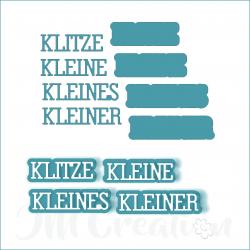 Klitze klein - Stanzschablone
