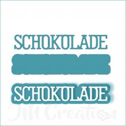 Schokolade klein - Stanzschablone