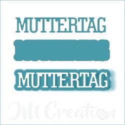 Muttertag klein - Stanzschablone