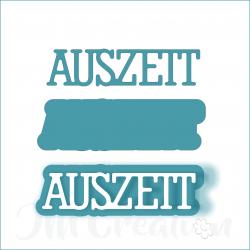 Auszeit klein - Stanzschablone