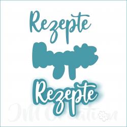Rezepte mittel - Stanzschablone