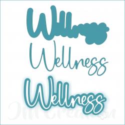 Wellness groß - Stanzschablone