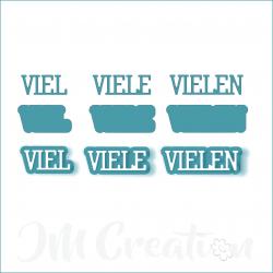 viel - klein - Stanzschablone