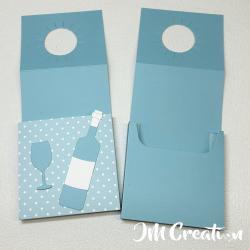 Flaschenhänger Wein - Stanzschablone