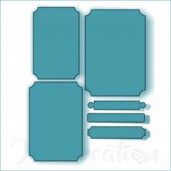 A6 gebogene Ecken - Stanzschablone