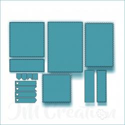 Midikarte A7 - Stanzschablone