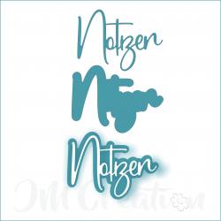 Notizen groß - Stanzschablone
