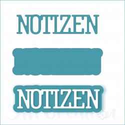 Notizen klein - Stanzschablone
