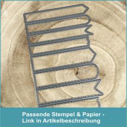 Banner für Texte - Stanzschablone