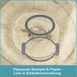 Schild oval - Stanzschablone