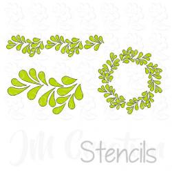 Stencil DIN lang - Rankenset