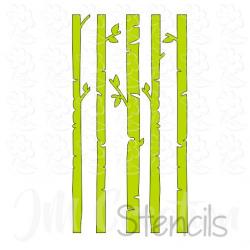 Stencil DIN lang - Bäume