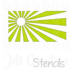 Stencil DIN lang - Strahlen