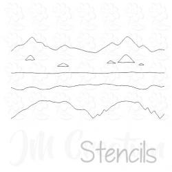 Stencil DIN lang - Landschaft