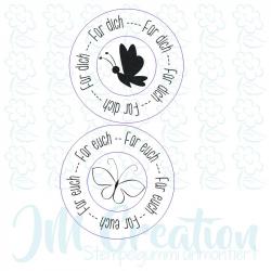 Kreisstempel - Für dich - Stempelgummi
