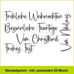 Weihnachtsgrüße - Stempelgummi