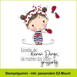 Marienkäfer-Mädchen - Stempelgummi