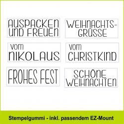 Weihnachtsgrüße - Stempelgummi
